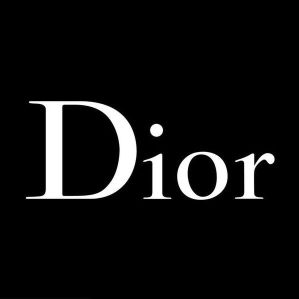 Download Dior Logo Brand White Design Symbol Luxury Clothes Fashion Vector Illustration With Black Background